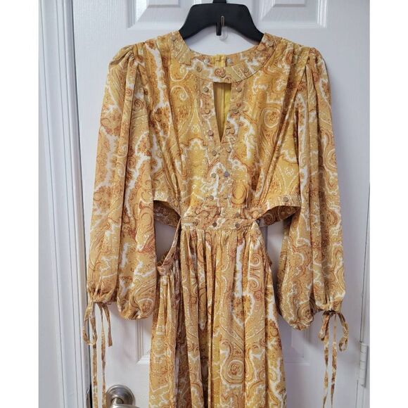 To My Love Paisley Cut Out Dress L - Picture 4 of 11